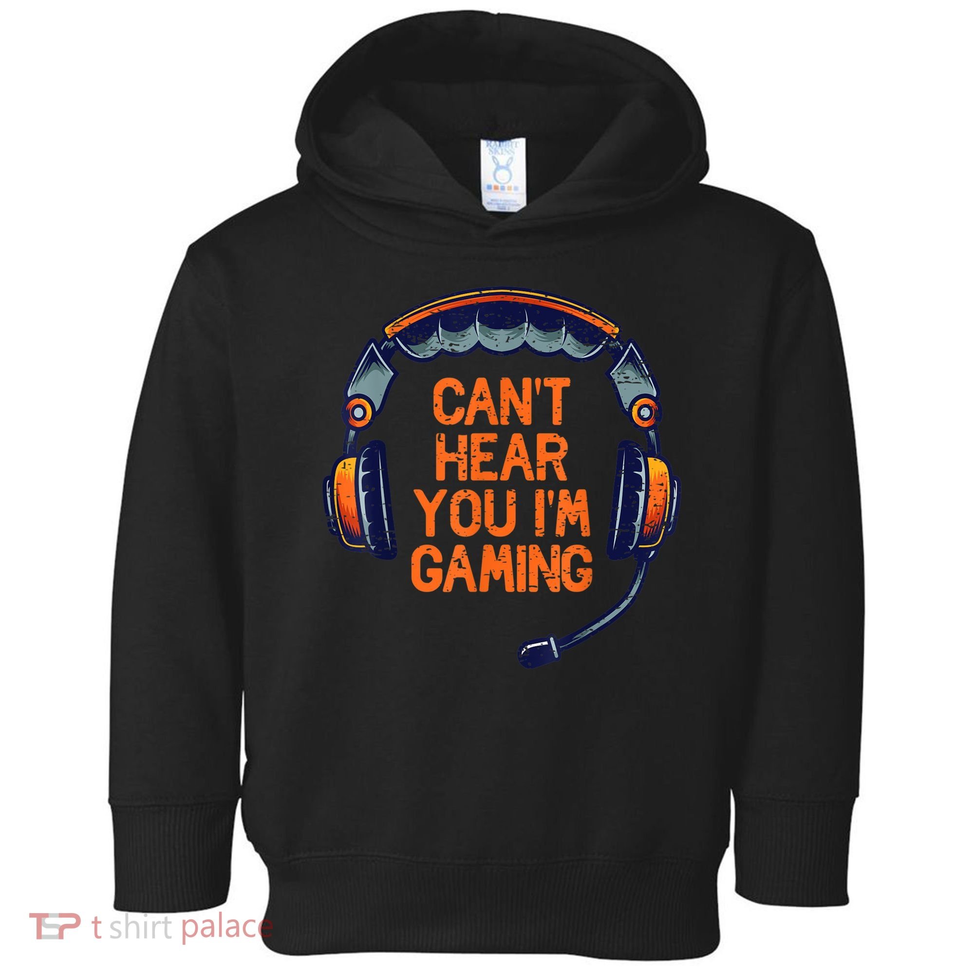 I Cant Hear You Im Gaming Funny Video Gamer Geek Toddler Hoodie