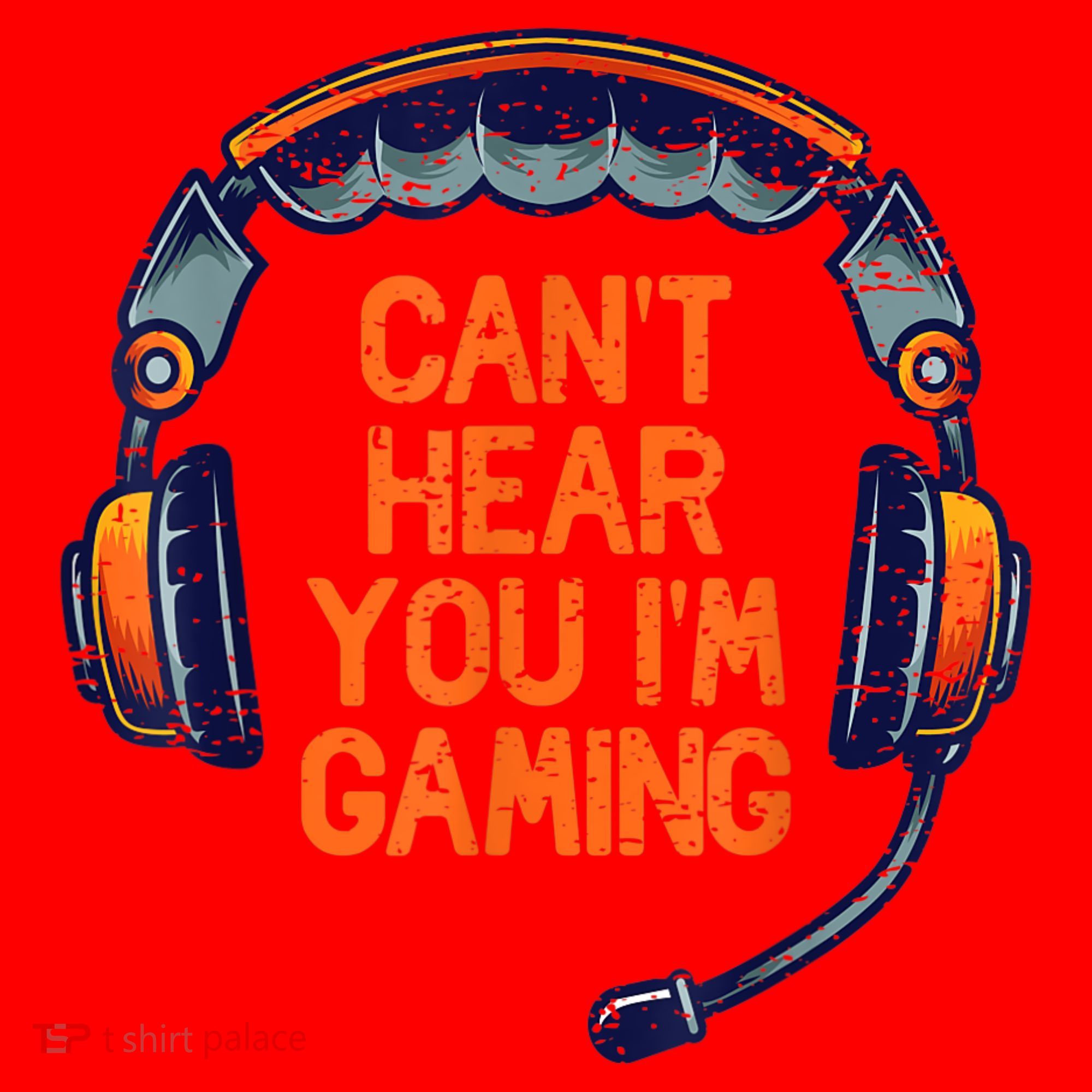 I Cant Hear You Im Gaming Funny Video Gamer Geek Santa Hat