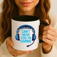 I Cant Hear You Im Gaming Video Gamer Geek Coffee Mug thumb 3