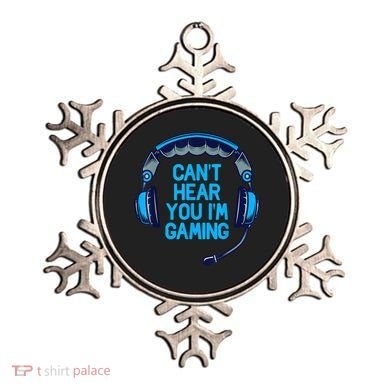 I Cant Hear You Im Gaming Video Gamer Geek Ornament
