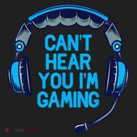 I Cant Hear You Im Gaming Video Gamer Geek Hat thumb 2