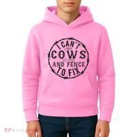 I CanT Have Cows To Feed And Fence To Fix Farmer Kids Hoodie thumb 4