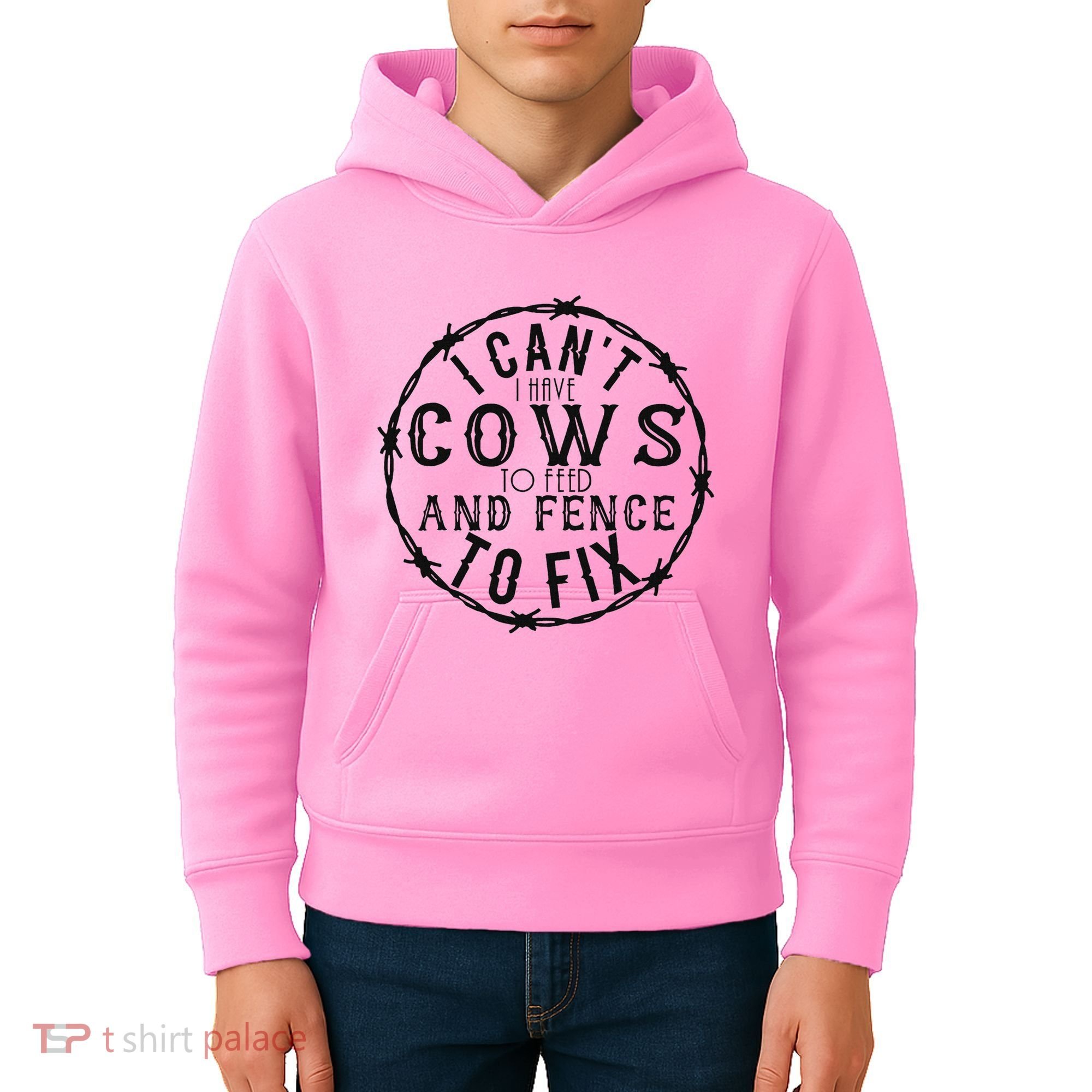 I CanT Have Cows To Feed And Fence To Fix Farmer Kids Hoodie