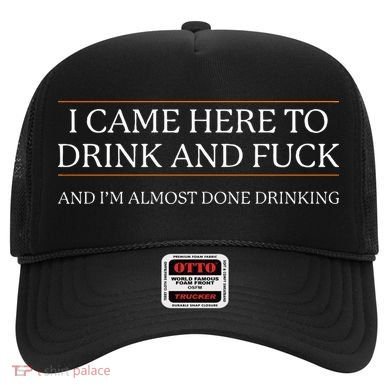 I Came Here To Drink And Fuck Almost Done Drinking Hat