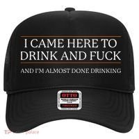 I Came Here To Drink And Fuck Almost Done Drinking Hat thumb 0