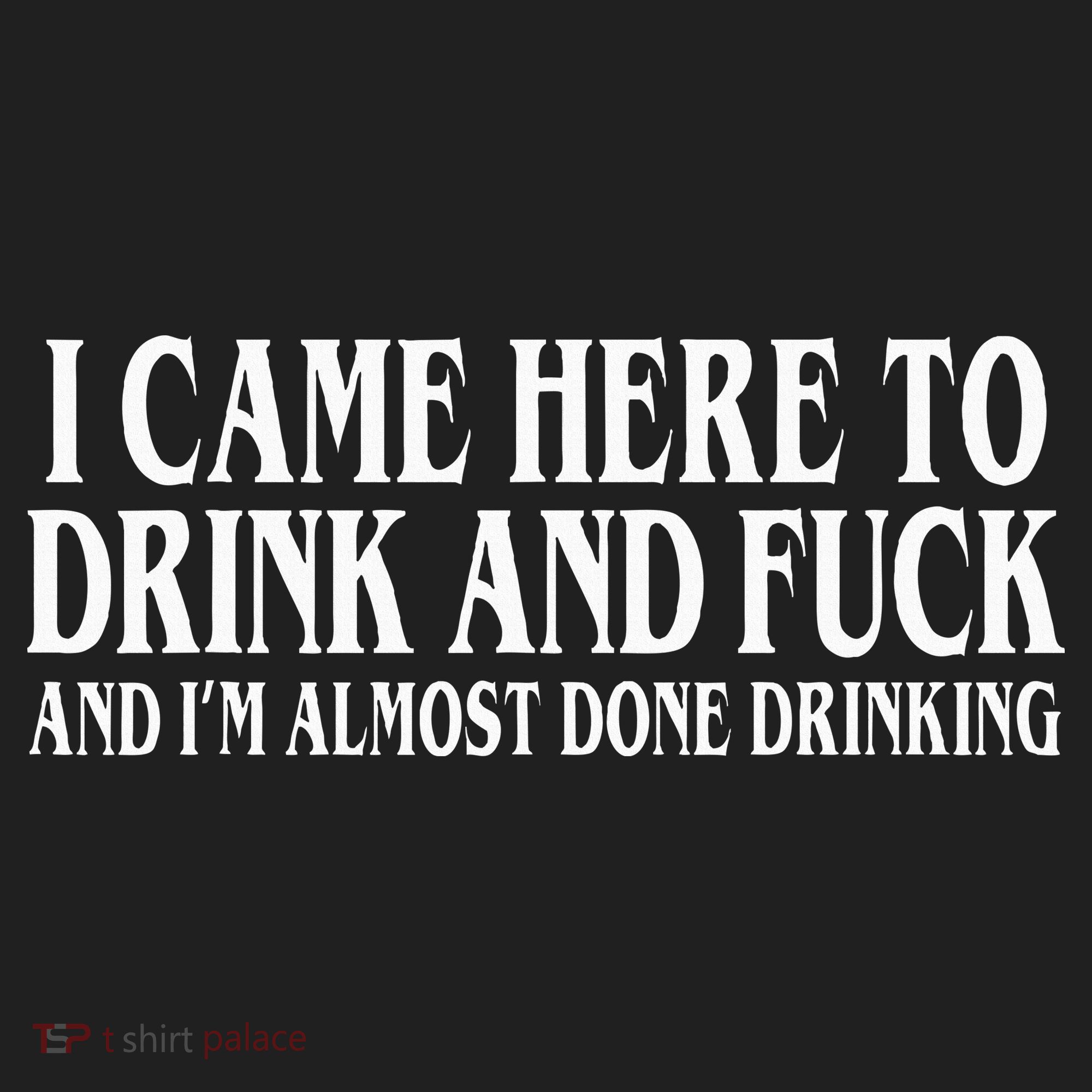 I Came Here To Drink And Fuck And IM Almost Done Drinking Women's Sweatshirt