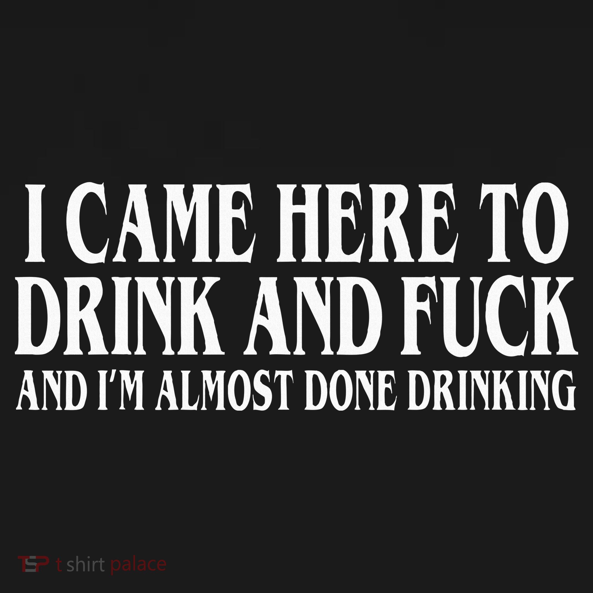 I Came Here To Drink And Fuck And IM Almost Done Drinking Coaster