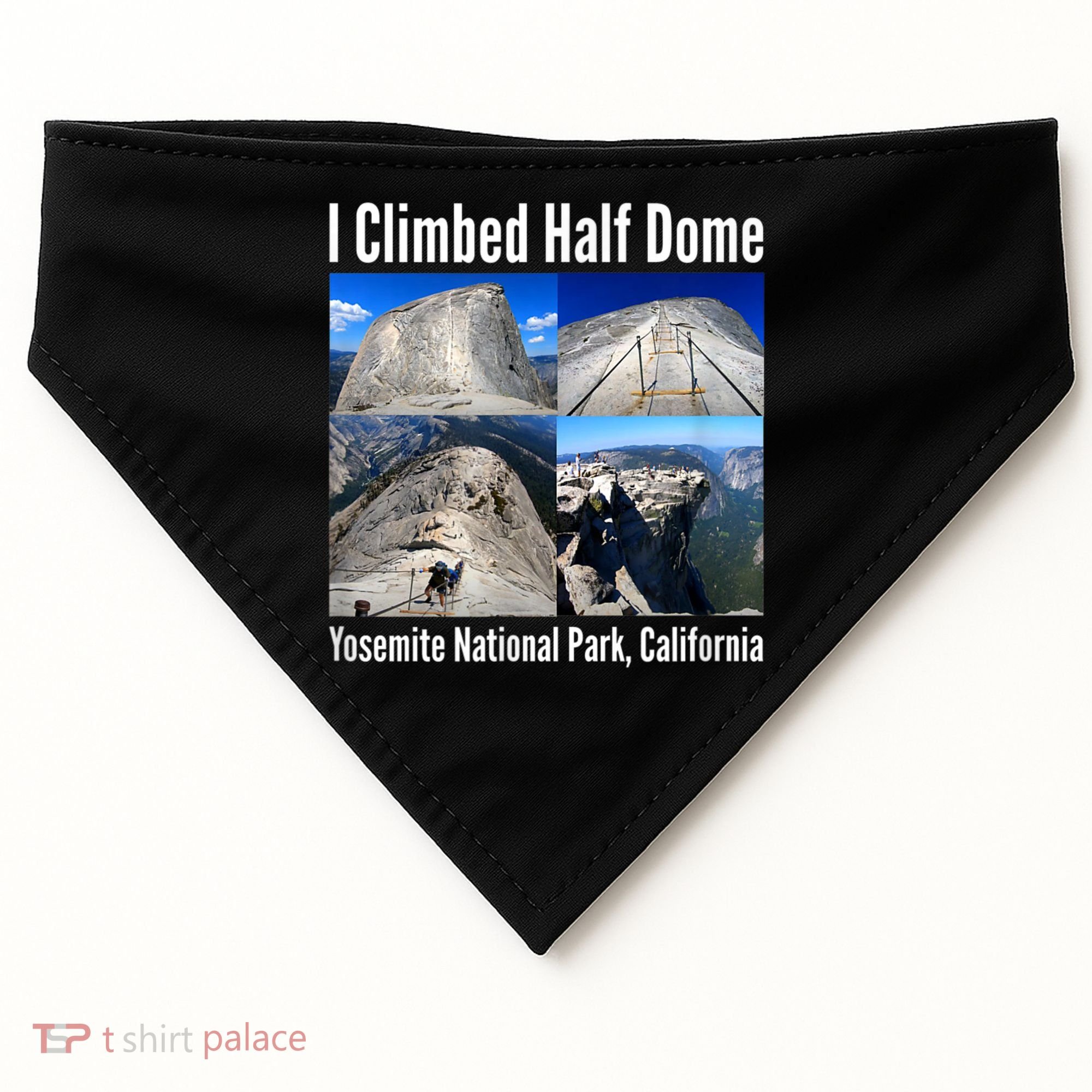 I Climbed Half Dome, Yosemite National Park, California USA-Made Doggie Bandana