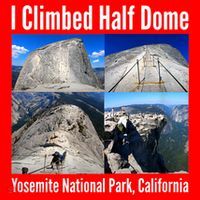 I Climbed Half Dome, Yosemite National Park, California Santa Hat thumb 1