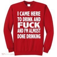 I Came Here To Drink And Fuck And I’M Almost Done Drinking Sweatshirt thumb 0