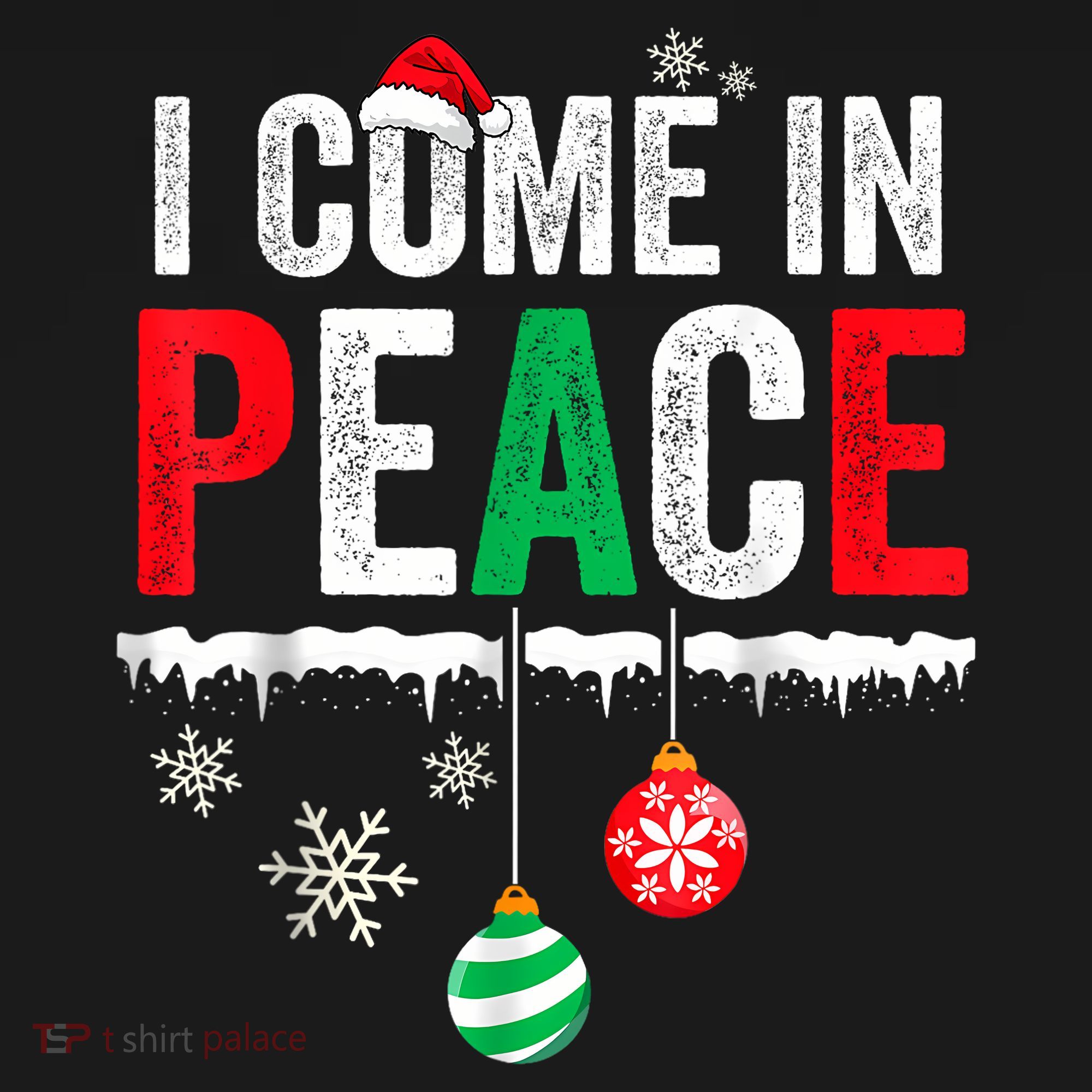 I Come In Peace IM Peace Funny Matching Couple Christmas Women's Hoodie
