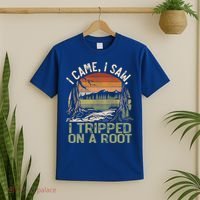 I Came I Saw I Tripped On A Root Hiking Adventure Cute Gift T-Shirt thumb 2