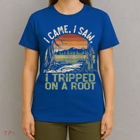 I Came I Saw I Tripped On A Root Hiking Adventure Cute Gift T-Shirt thumb 4