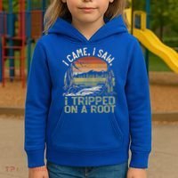 I Came I Saw I Tripped On A Root Hiking Adventure Cute Gift Kids Hoodie thumb 3