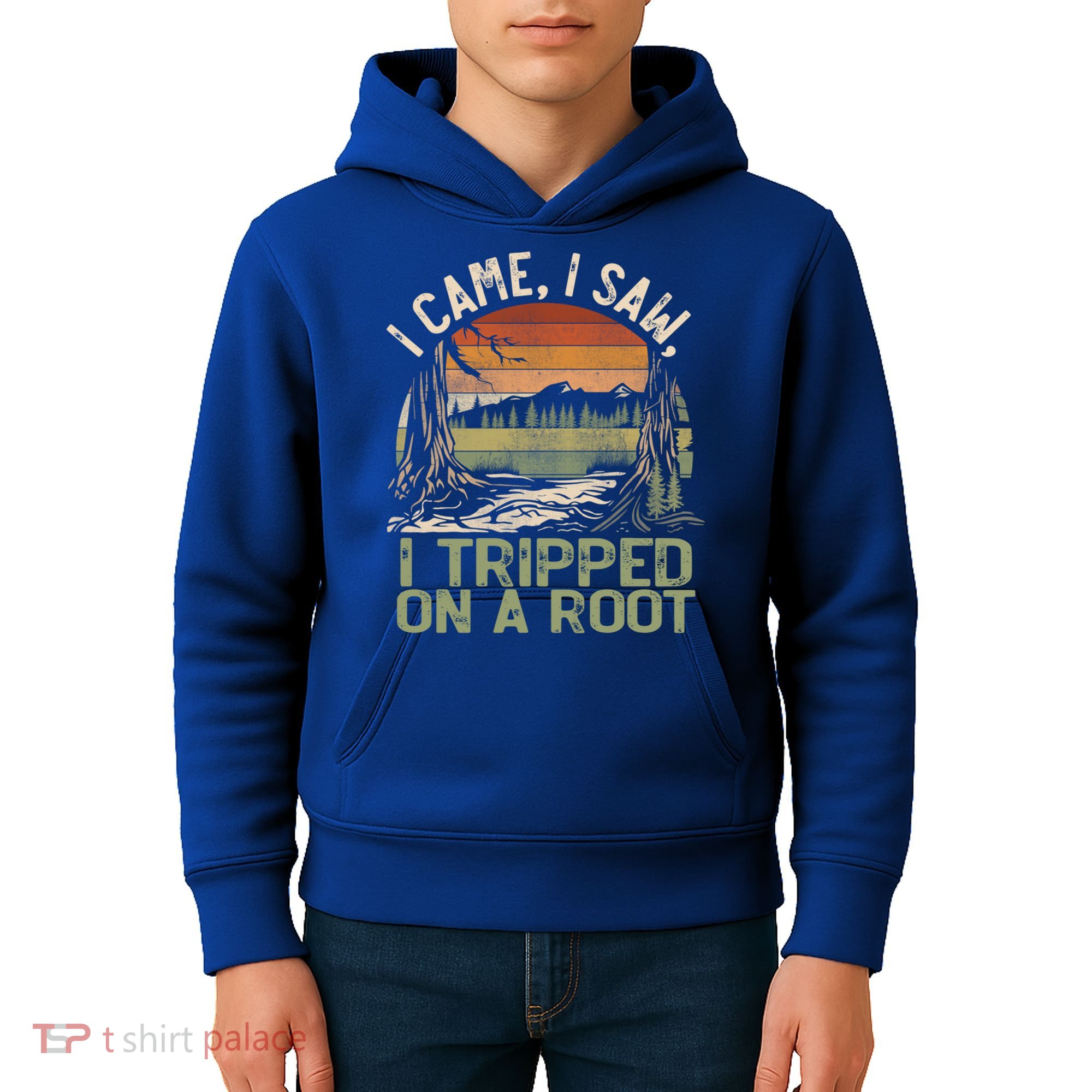 I Came I Saw I Tripped On A Root Hiking Adventure Cute Gift Kids Hoodie