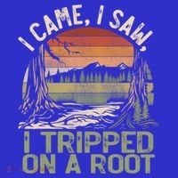 I Came I Saw I Tripped On A Root Hiking Adventure Cute Gift Kids Long Sleeve Shirt thumb 2
