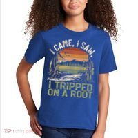 I Came I Saw I Tripped On A Root Hiking Adventure Cute Gift Kids T-Shirt thumb 2