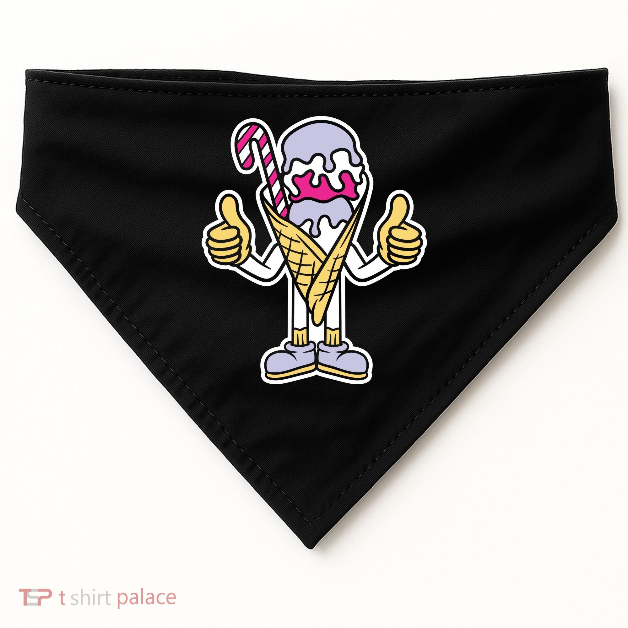 Ice Cream USA-Made Doggie Bandana