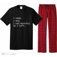 I Came I Saw I Had Anxiety So I Left Pajama Set thumb 0