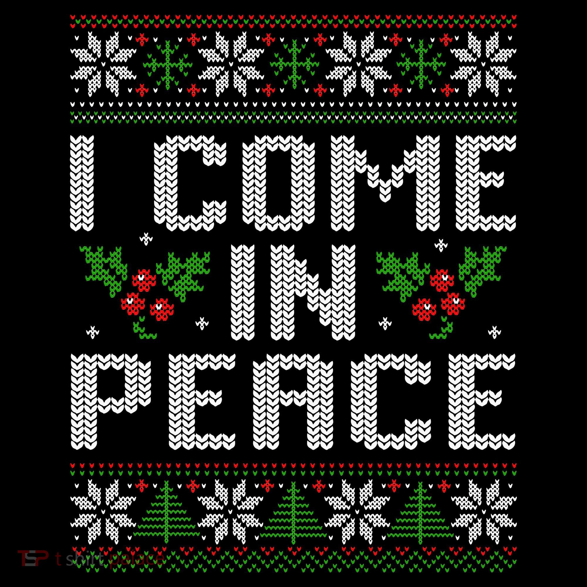 I Come In Peace Couple Matching Ugly Christmas Sweater Coffee Mug