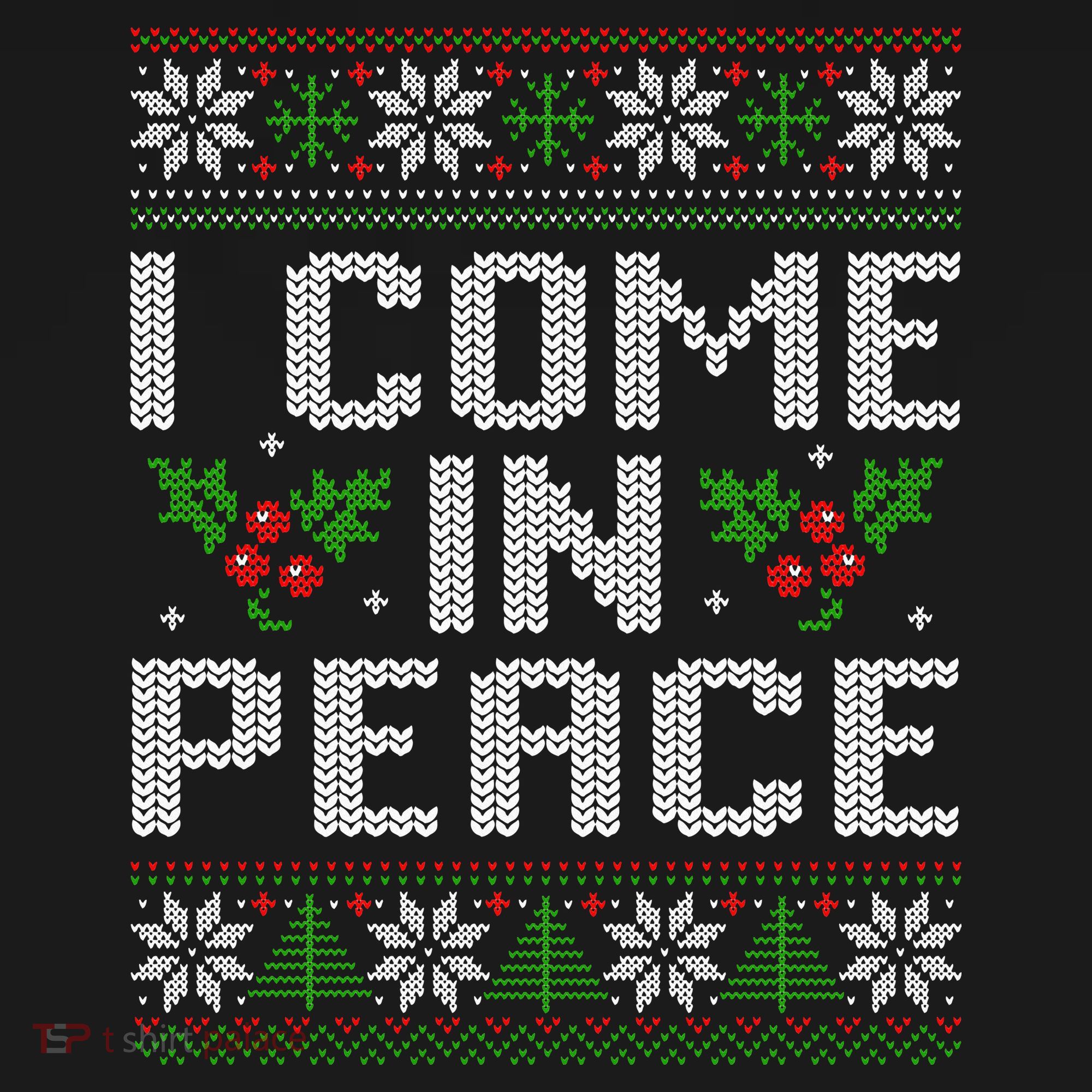 I Come In Peace Couple Matching Ugly Christmas Sweater Visor