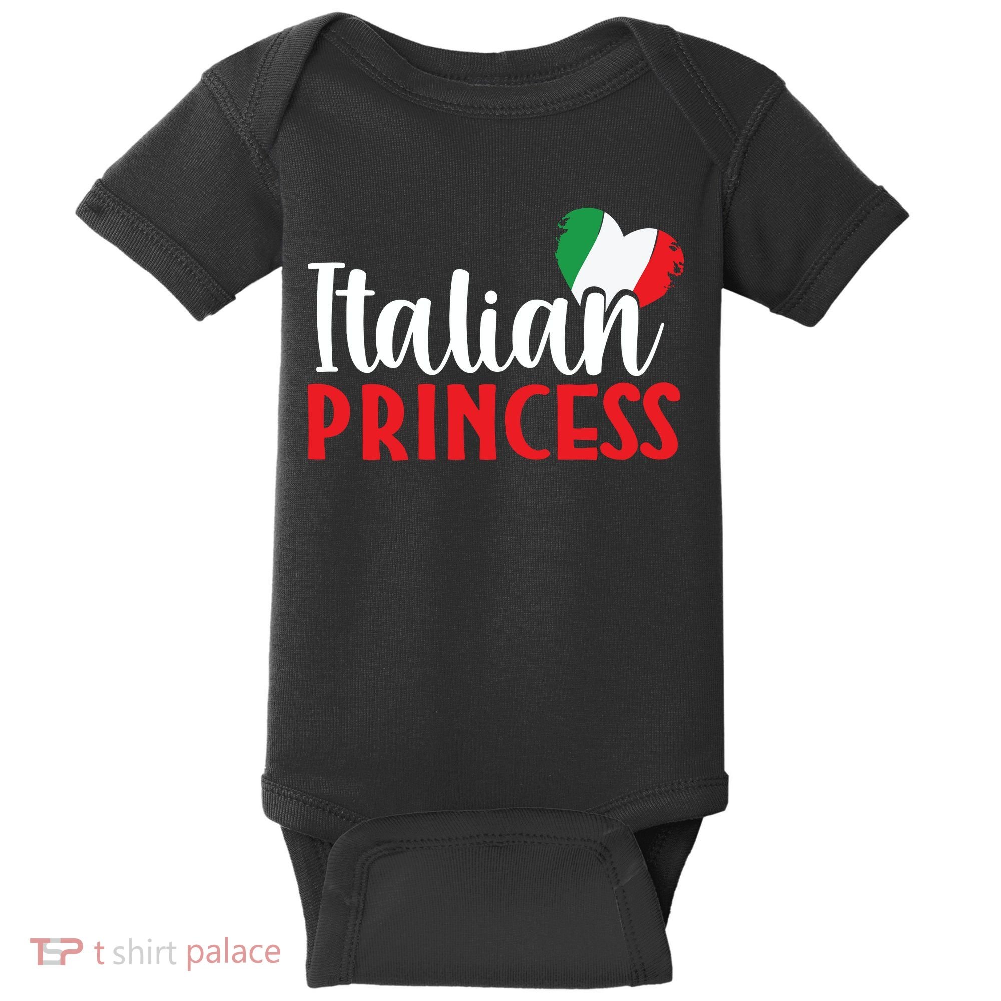 Italy Cute Italian Princess Baby Bodysuit