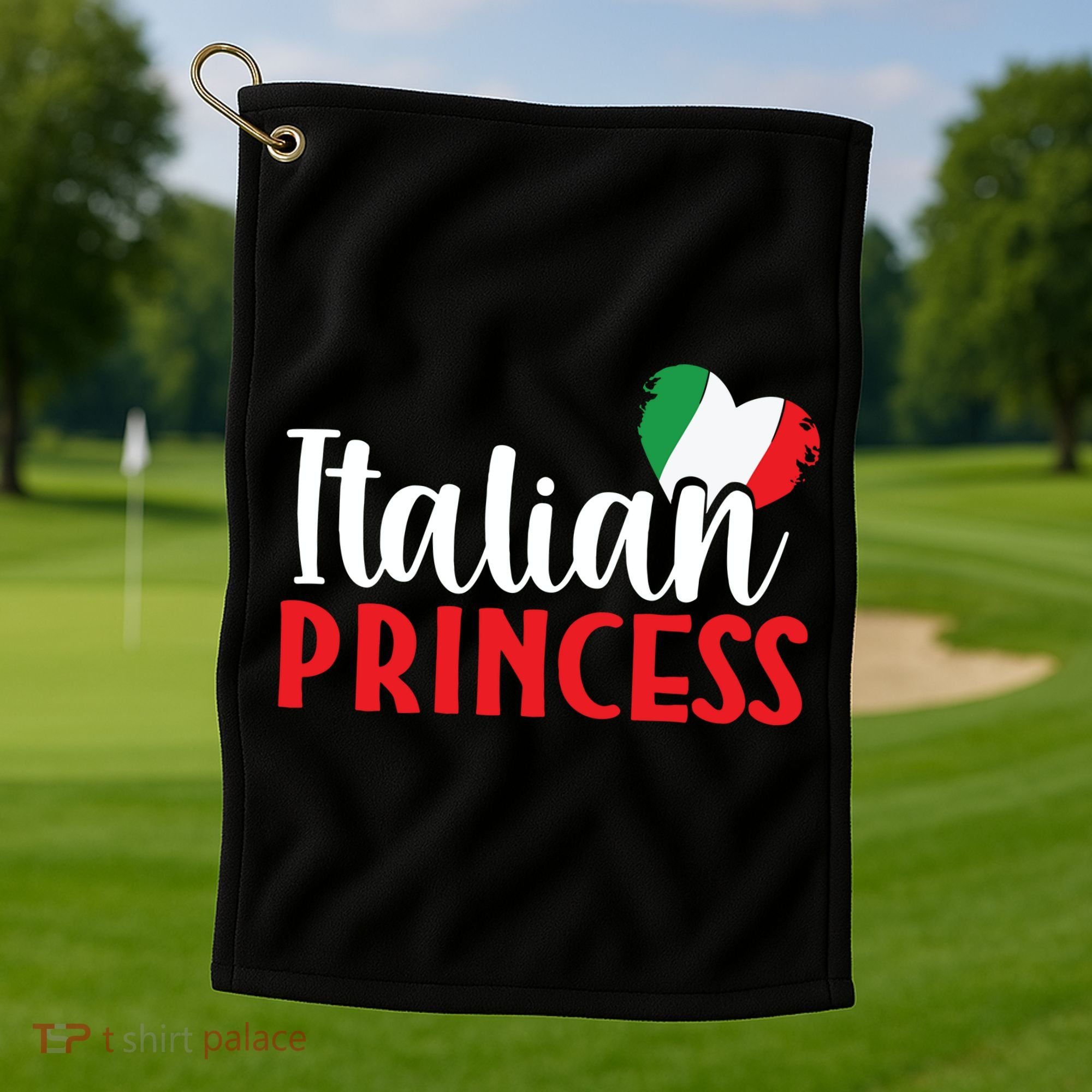 Italy Cute Italian Princess Golf Towel