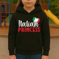 Italy Cute Italian Princess Kids Hoodie thumb 3