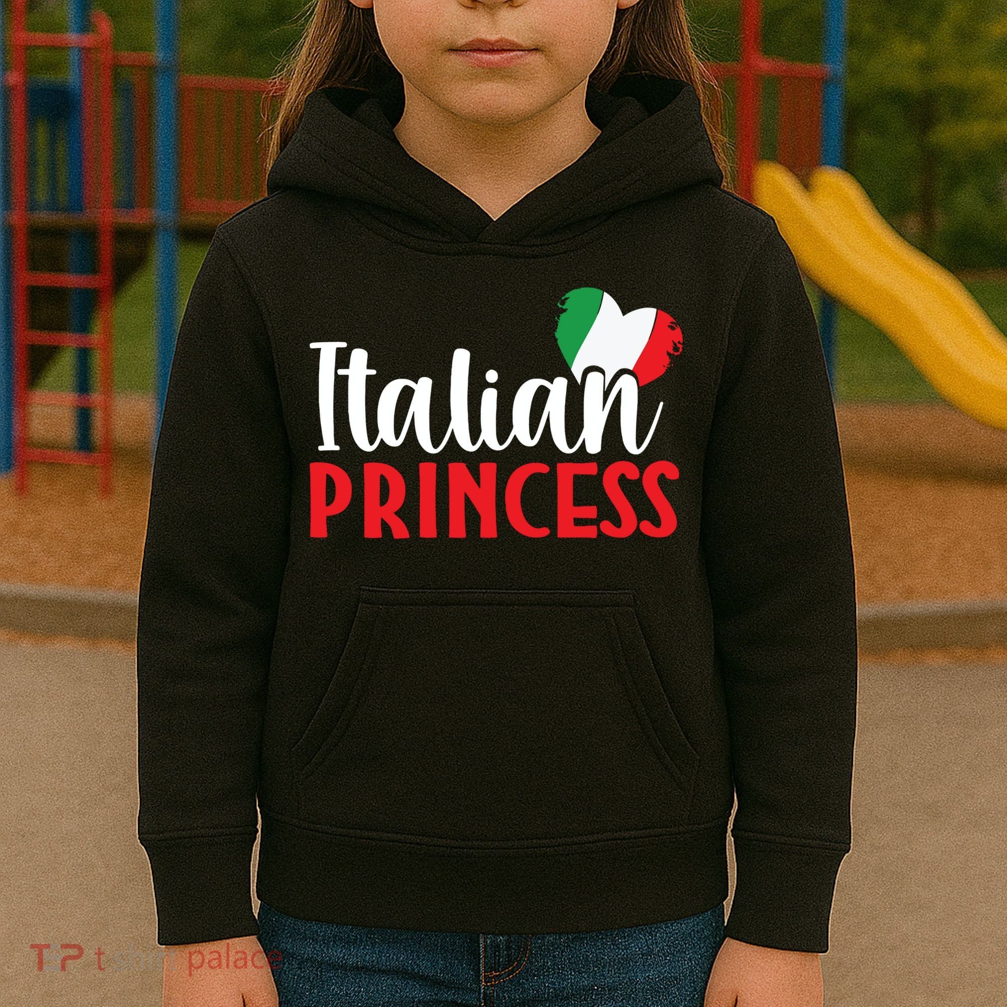 Italy Cute Italian Princess Kids Hoodie