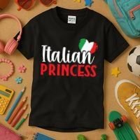 Italy Cute Italian Princess Kids T-Shirt thumb 3