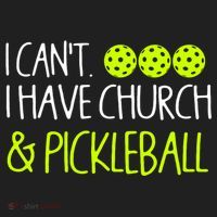 I CanT I Have Church And Pickleball Gift Hat thumb 2