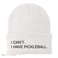 I Can't I Have Pickleball Beanie thumb 0