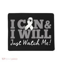 I Can & I Will Beat Lung Cancer Warrior Just Watch Me Mousepad thumb 0