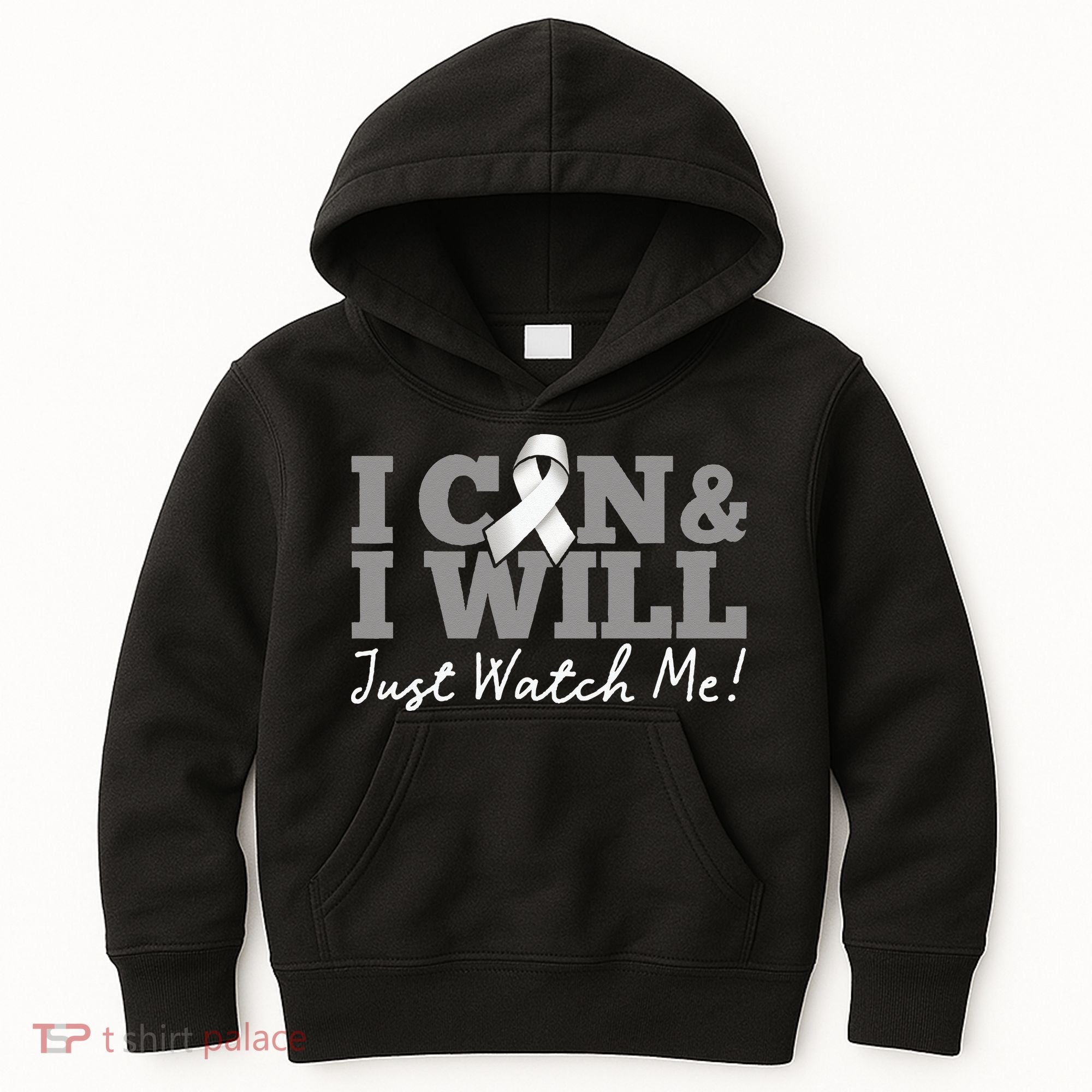 I Can & I Will Beat Lung Cancer Warrior Just Watch Me Kids Hoodie