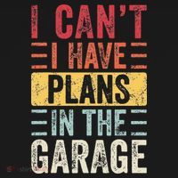 I Can't I Have Plans In The Garage Funny Car Mechanic Retro Women's Hoodie thumb 2