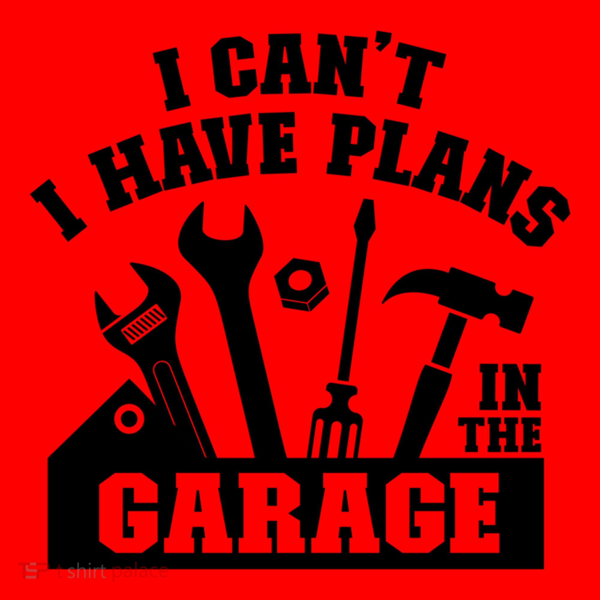 I Cant I Have Plans In The Garage Fathers Day Car Mechanics Gift Santa Hat