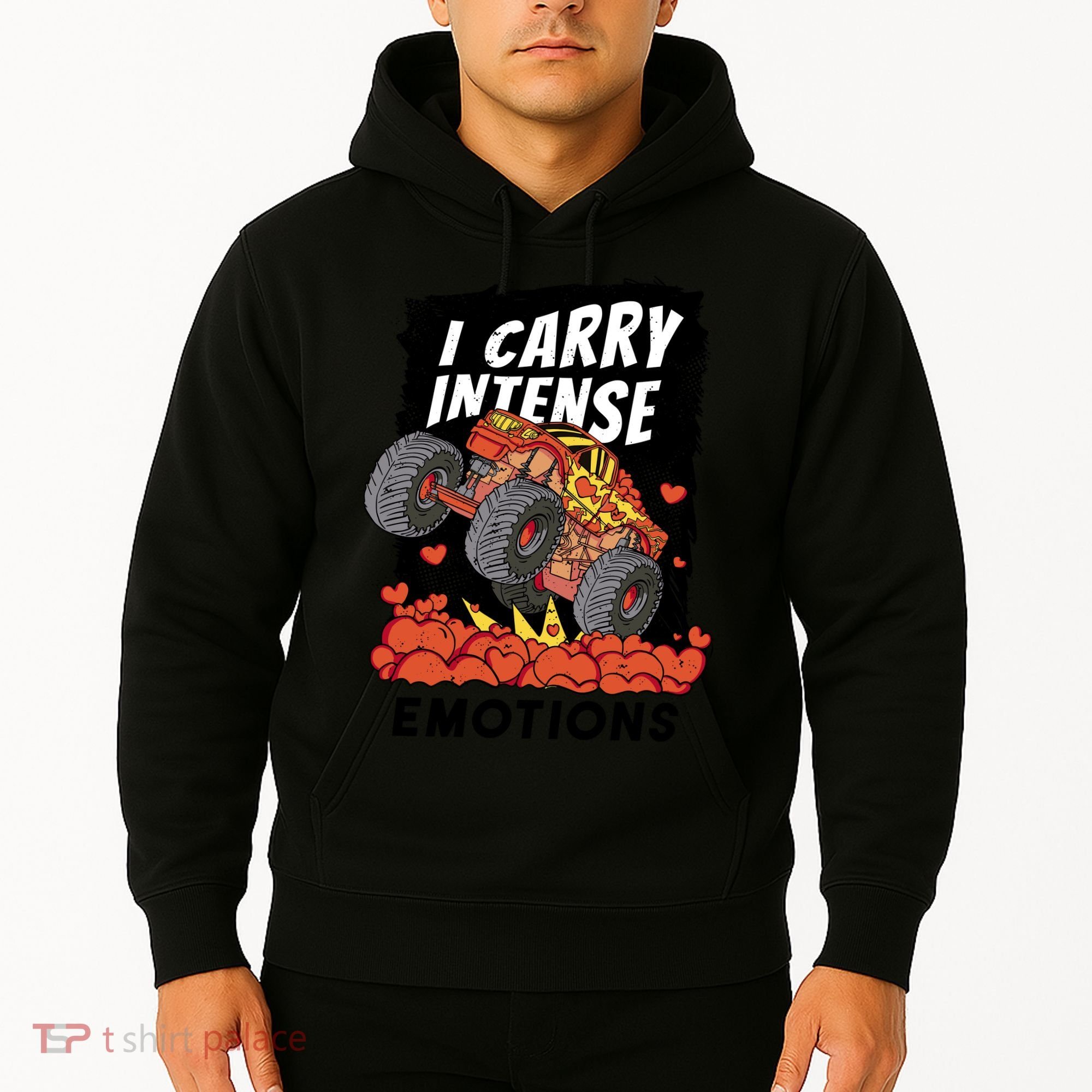 I Carry Intense Emotions Trucker Hoodie