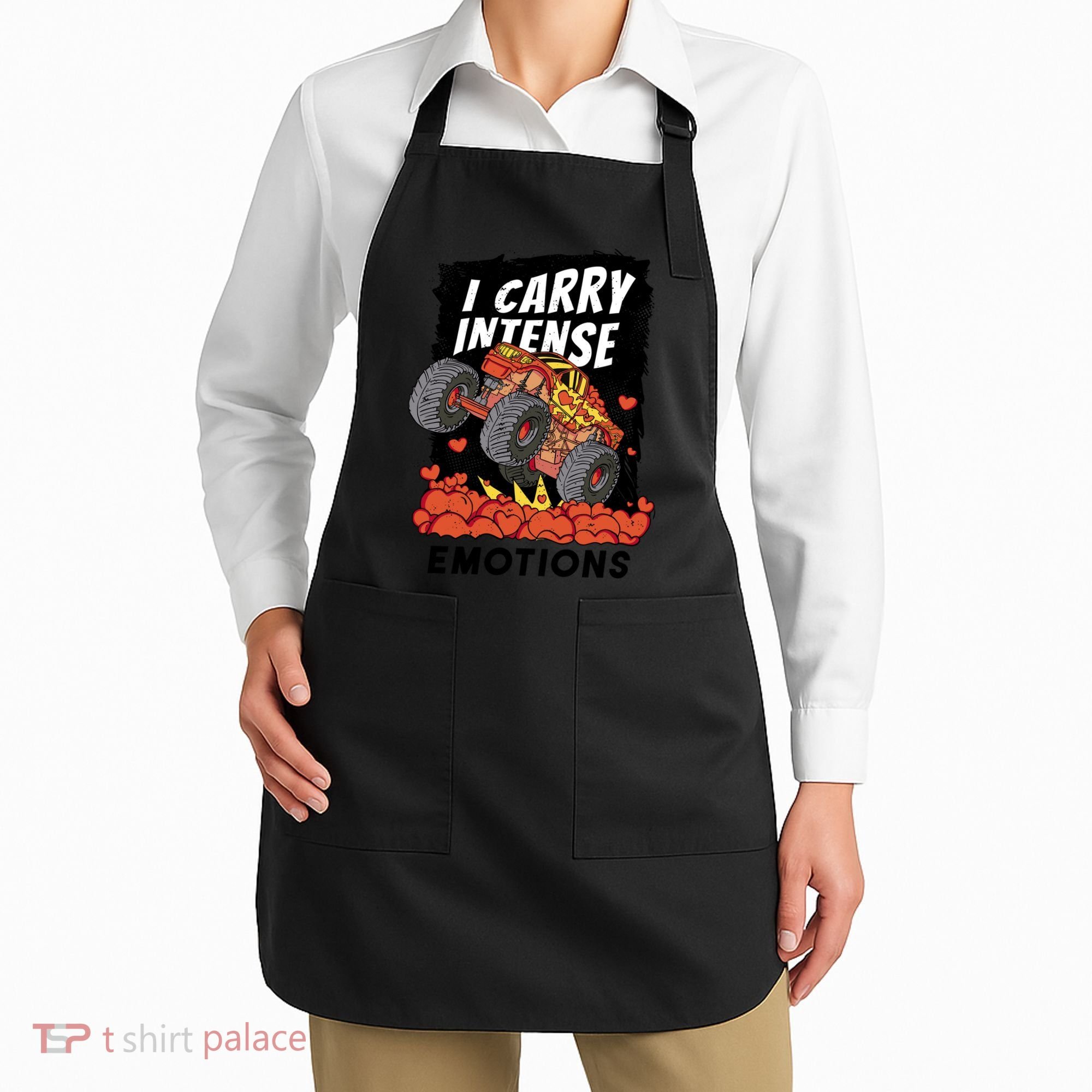 I Carry Intense Emotions Trucker Apron