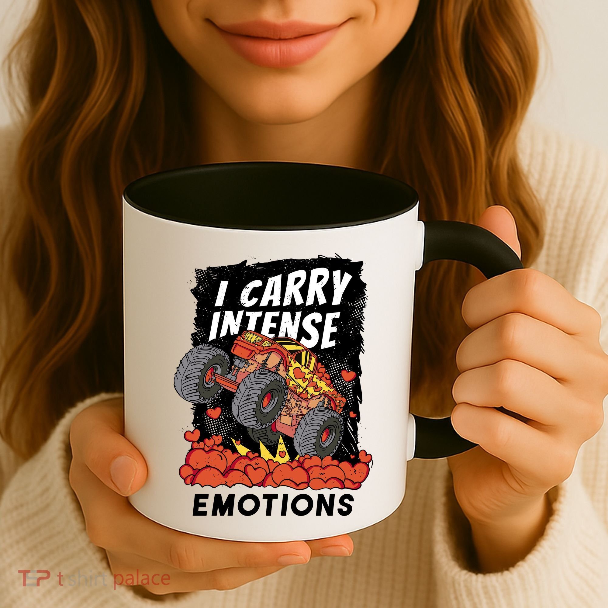 I Carry Intense Emotions Trucker Coffee Mug
