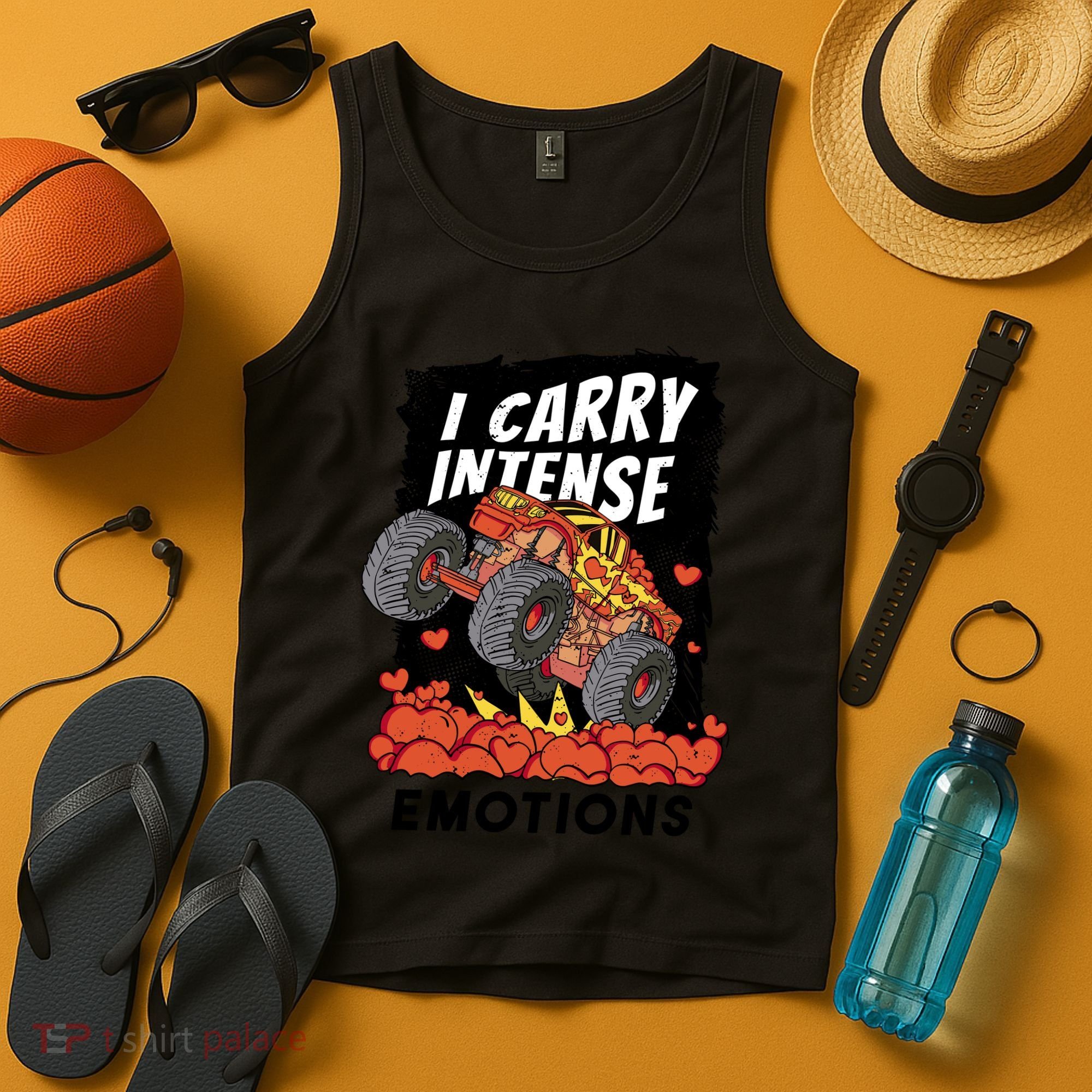 I Carry Intense Emotions Trucker Tank Top
