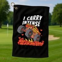 I Carry Intense Emotions Trucker Golf Towel thumb 1