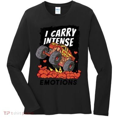 I Carry Intense Emotions Trucker Women's Long Sleeve Shirt