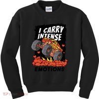 I Carry Intense Emotions Trucker Kids Sweatshirt thumb 0