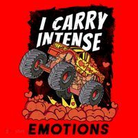 I Carry Intense Emotions Trucker Santa Hat thumb 1