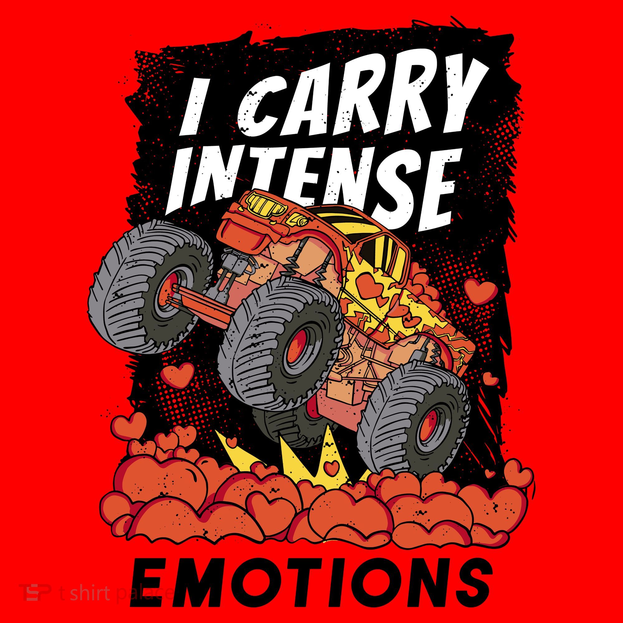 I Carry Intense Emotions Trucker Santa Hat