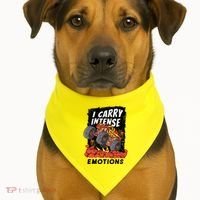 I Carry Intense Emotions Trucker USA-Made Doggie Bandana thumb 1