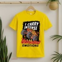 I Carry Intense Emotions Trucker T-Shirt thumb 2