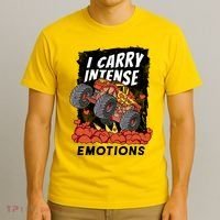 I Carry Intense Emotions Trucker T-Shirt thumb 3