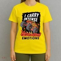 I Carry Intense Emotions Trucker T-Shirt thumb 4