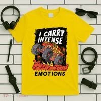 I Carry Intense Emotions Trucker T-Shirt thumb 5
